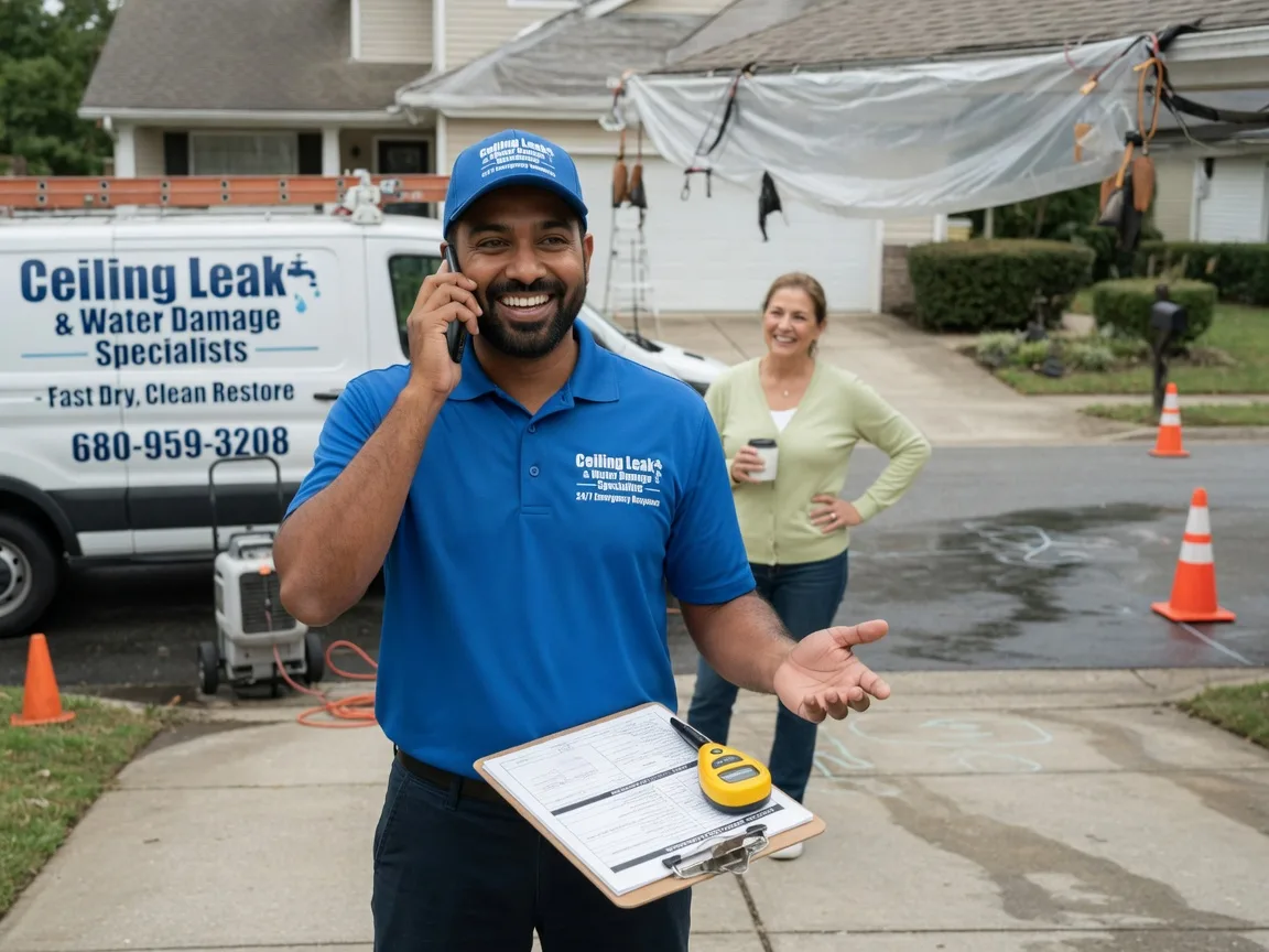 Ceiling Leak Cleanup Sanford, TX FAQs